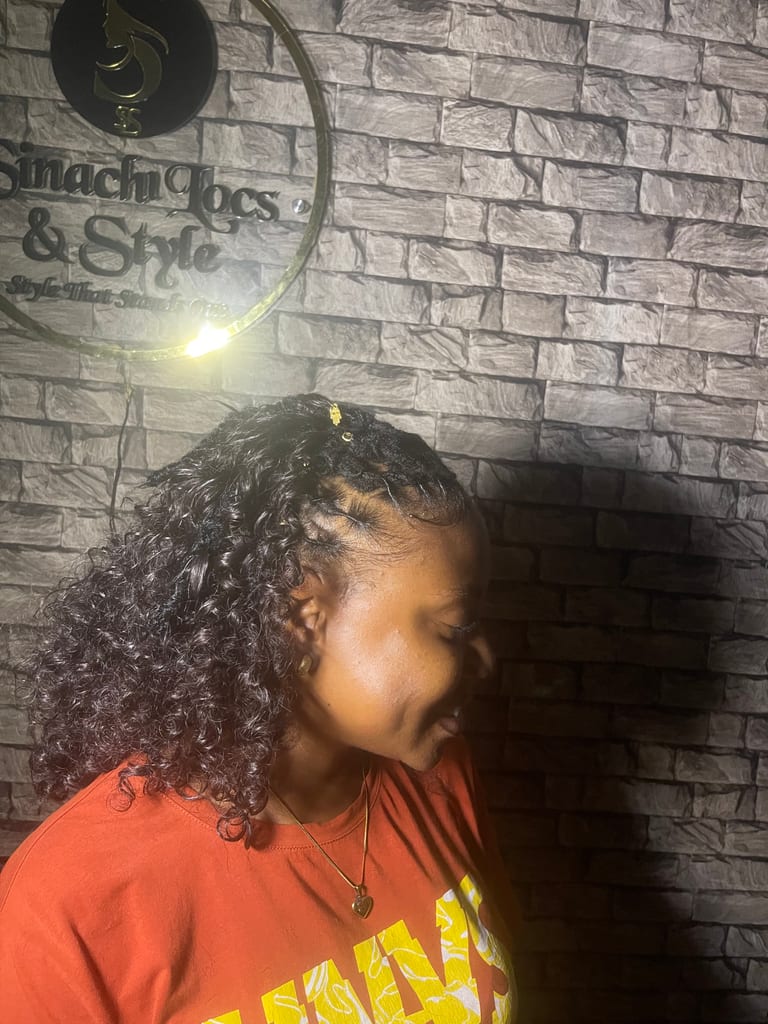 Sew in on locs